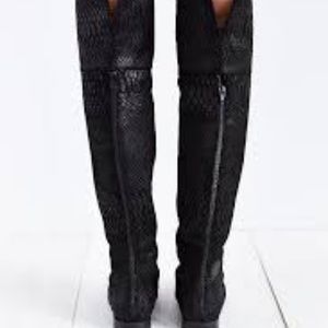 Seychelles Scaled Riverboat Over the Knee Boots